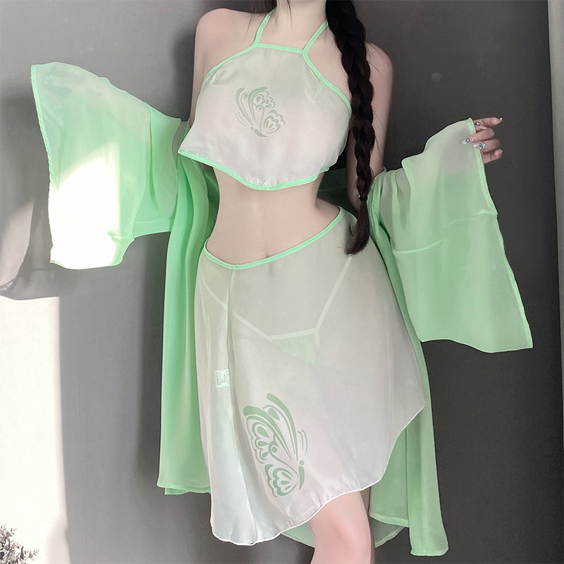 性感情趣内衣睡衣汉服古风肚兜纯欲风火辣制服透视睡裙