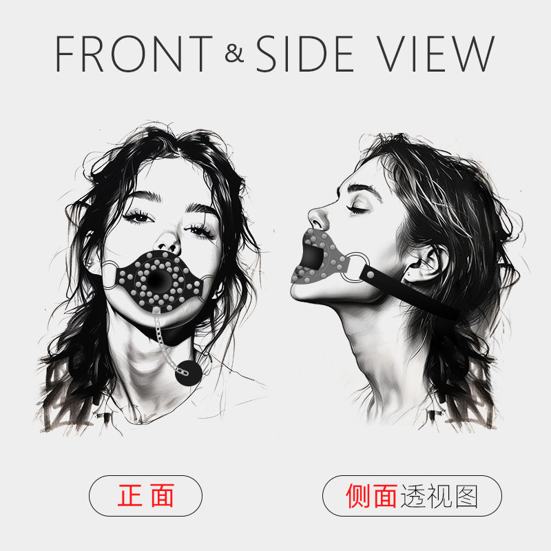 情侣强刺激SM调教可开盖贯通口枷强制张口器灌口口塞