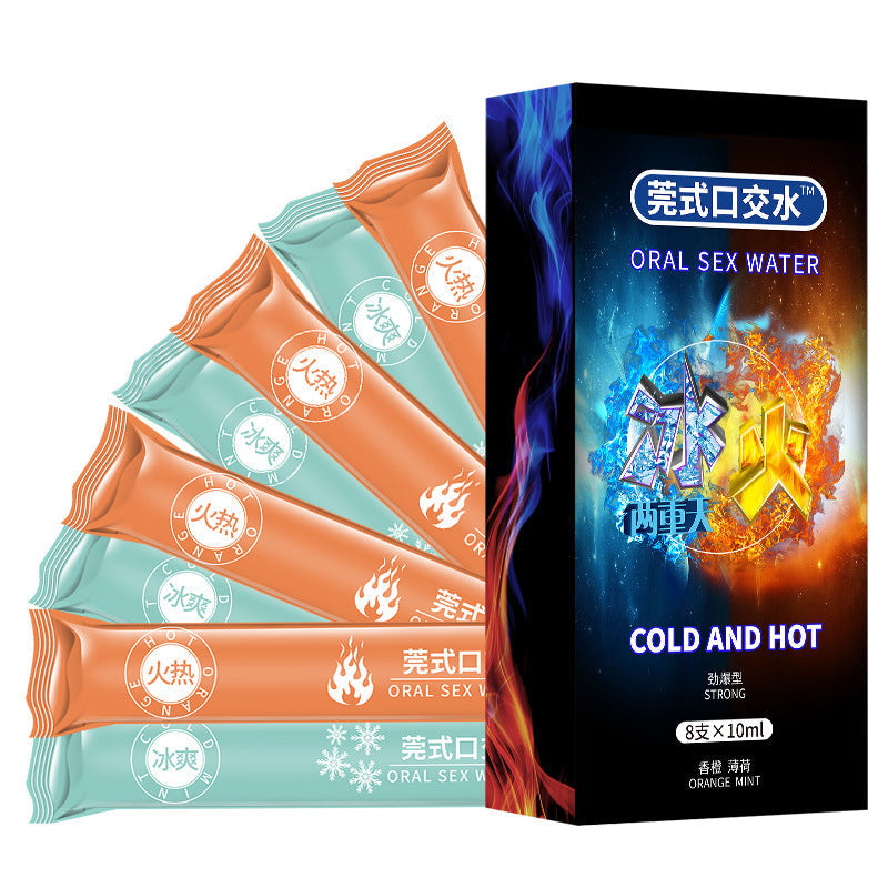 JIAOYUE情侣专用前戏调情冰火口交水8支装(多种口味)