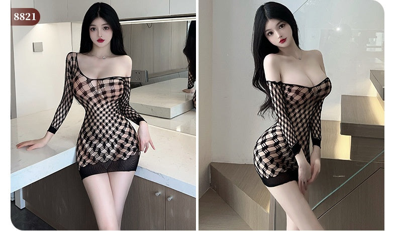 开裆免脱激情诱惑火辣调情床上情趣网衣