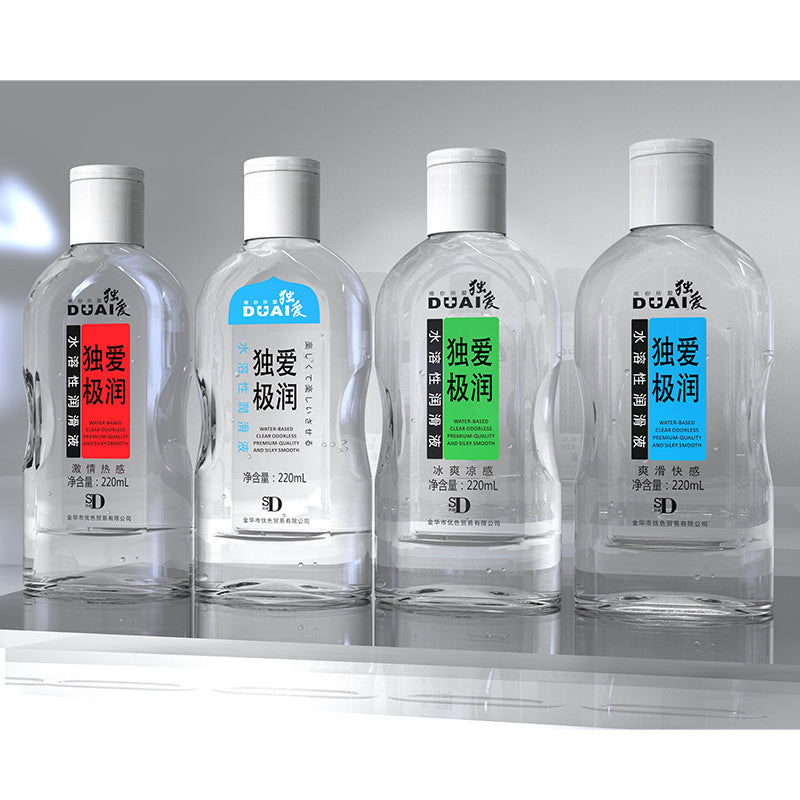 独爱极润水溶性润滑液送尖嘴盖 220ml大瓶装(快感/热感/冰感) - Shyqueen