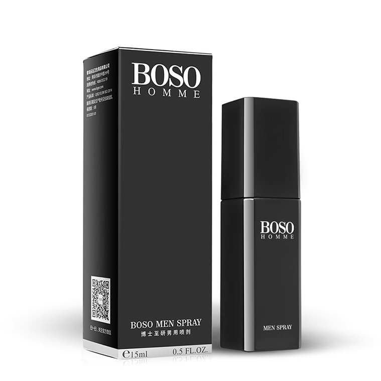 BOSO博士男士外用延时持久喷剂黑色经典款- 15ml - Shyqueen