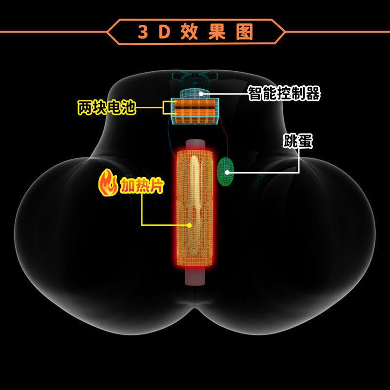 热热臀最新第二代自动加热7档震动7.5KG重仿真肉厚1:1美臀倒模