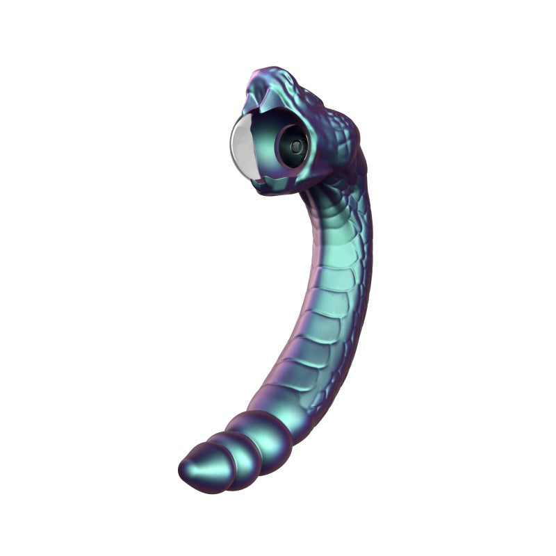 萦蛇仿生鳞纹后庭可入三频七速魔力光伏球双头震动棒