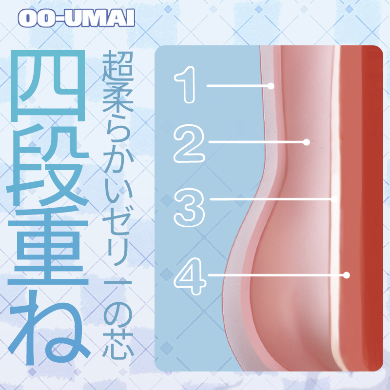 日本OOUMAI浅川香织果冻慢玩丝滑绵软真肤手感动漫名器手动飞机杯