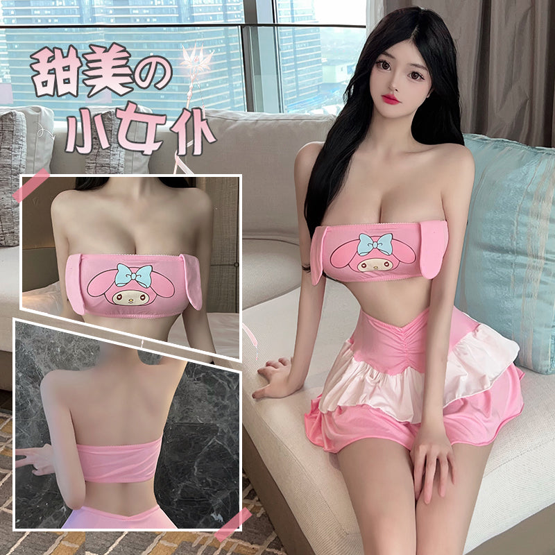 二次元萌妹可爱美诱惑纯欲性感制服套装