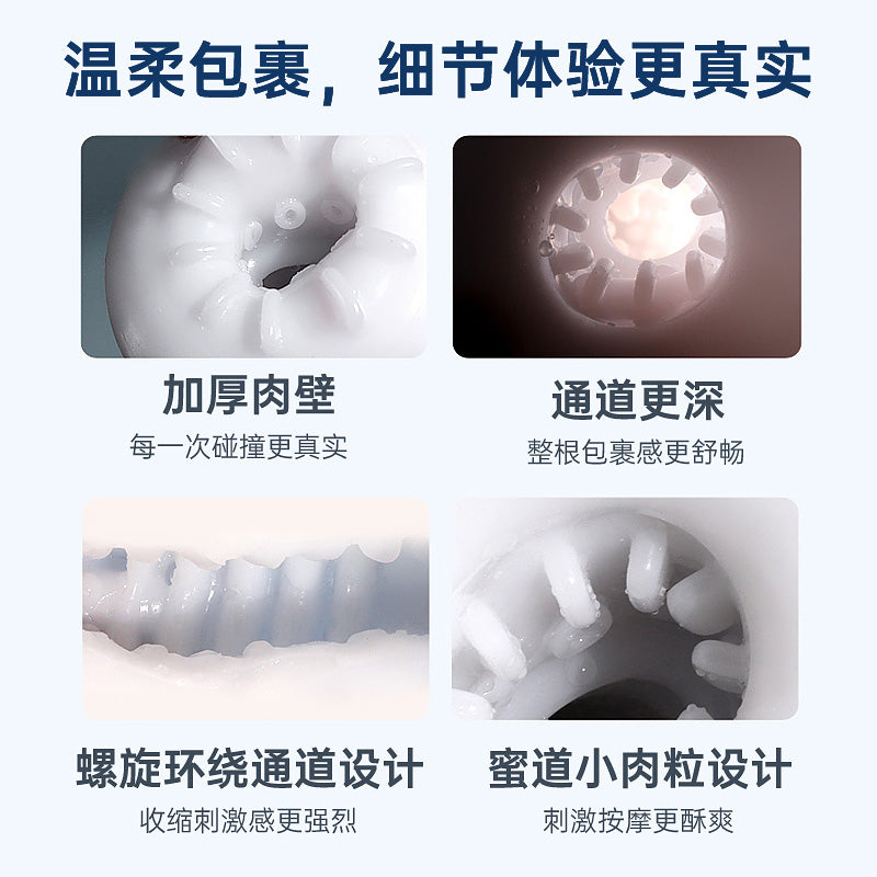 探索者EP-02伸缩吮吸震动加温锁精延时训练自动飞机杯 - Shyqueen