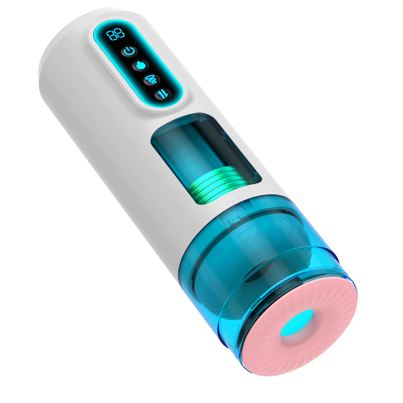 梦马狂飙MAX最新四代伸缩吮吸震动发音加温电动飞机杯