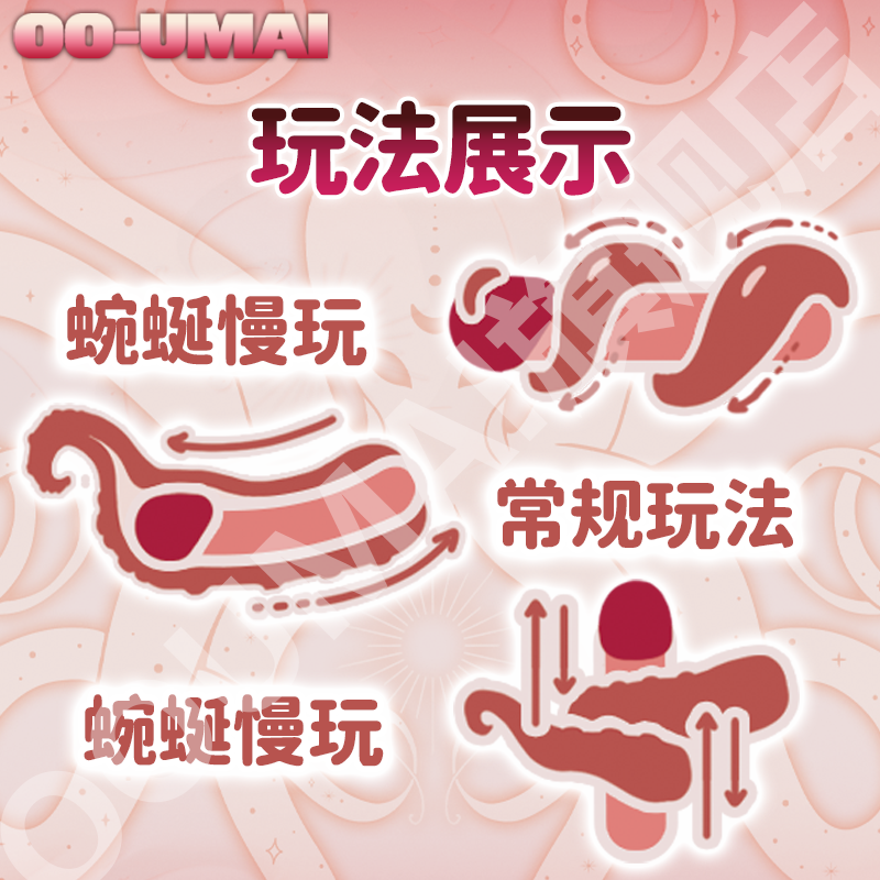 [26.01.13新品] 异形慢玩触手缠绕柔软舒适多种玩法轻巧便携章鱼娘手动飞机杯