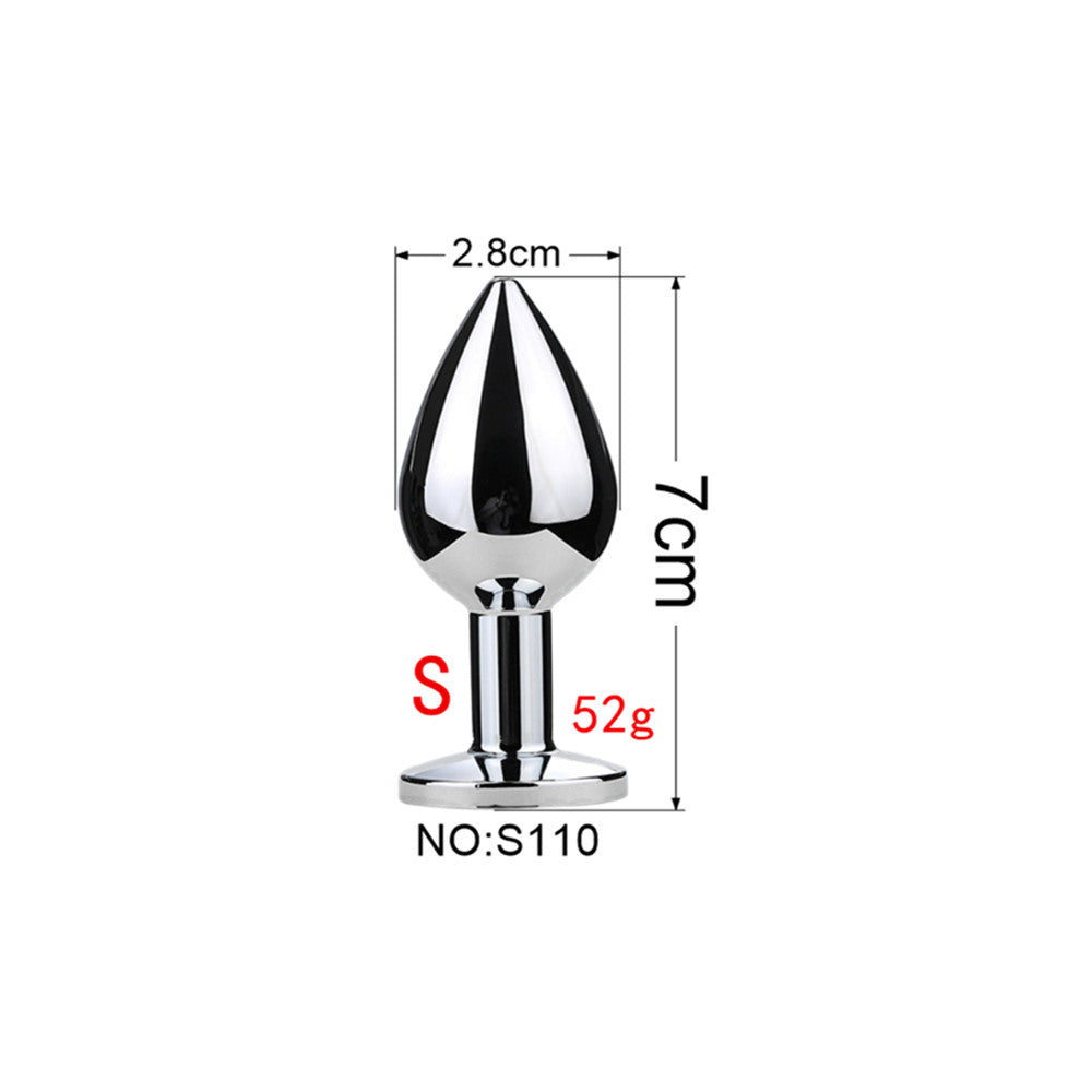 [26.04.09新品] SM调教后庭专用经典造形银色小号金属肛塞 S110