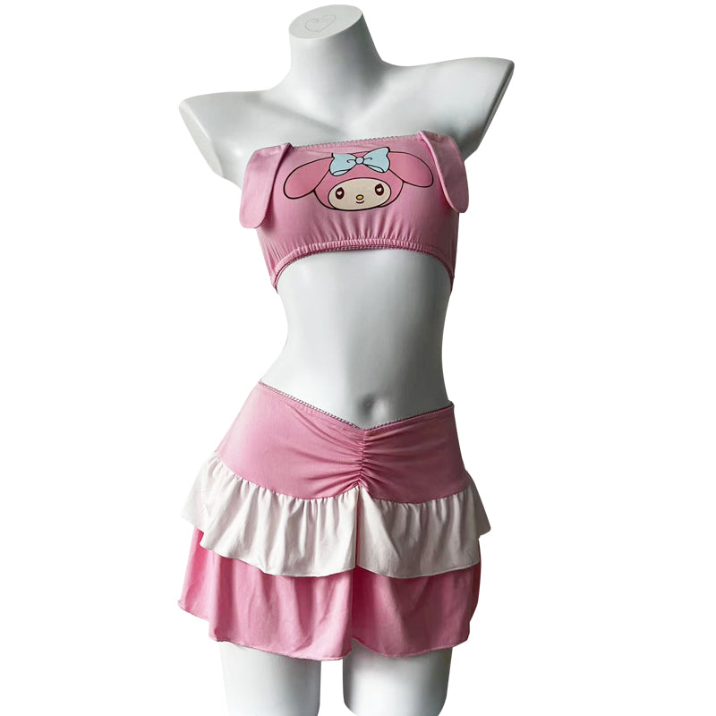 二次元萌妹可爱美诱惑纯欲性感制服套装
